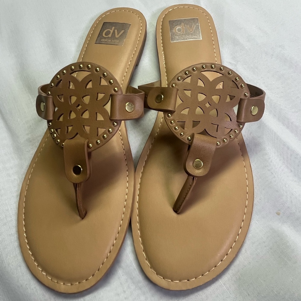 DV by Dolce Vita Women's Brown Cutout Sandals